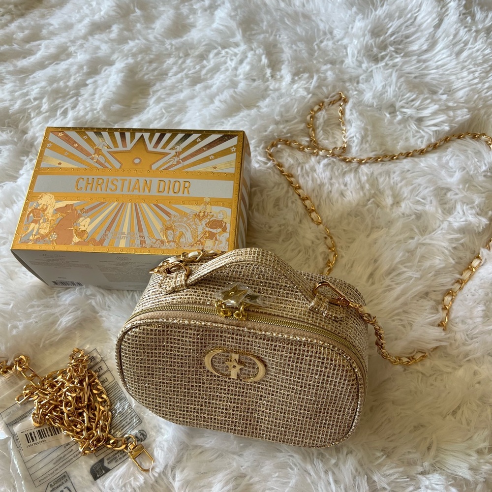 ‼️New Dior Gold Mini Bag - Makeup Pouch‼️ - Picture 2 of 6